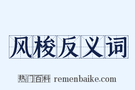 风梭反义词是什么意思的图片